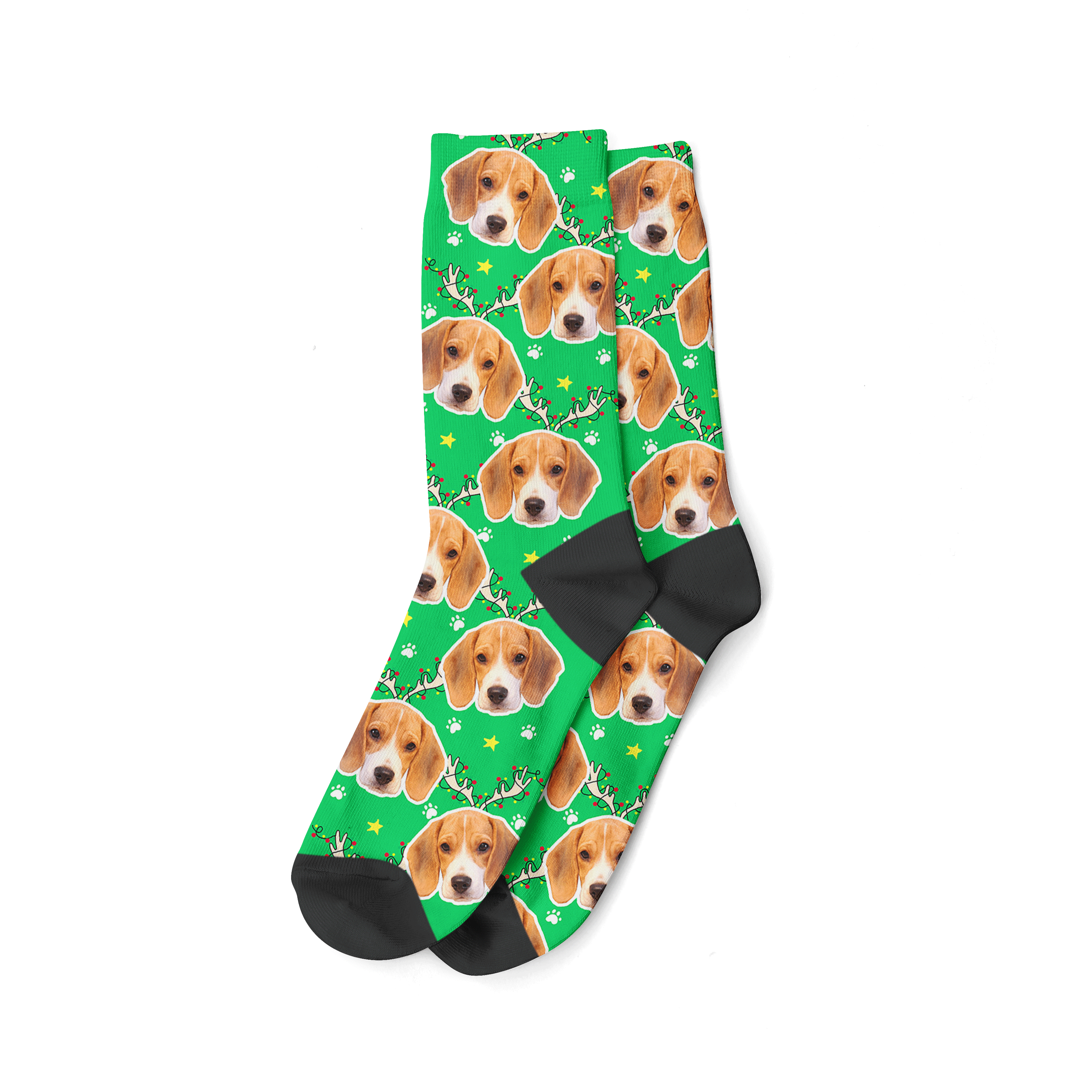 Reindeer Dog Christmas Socks