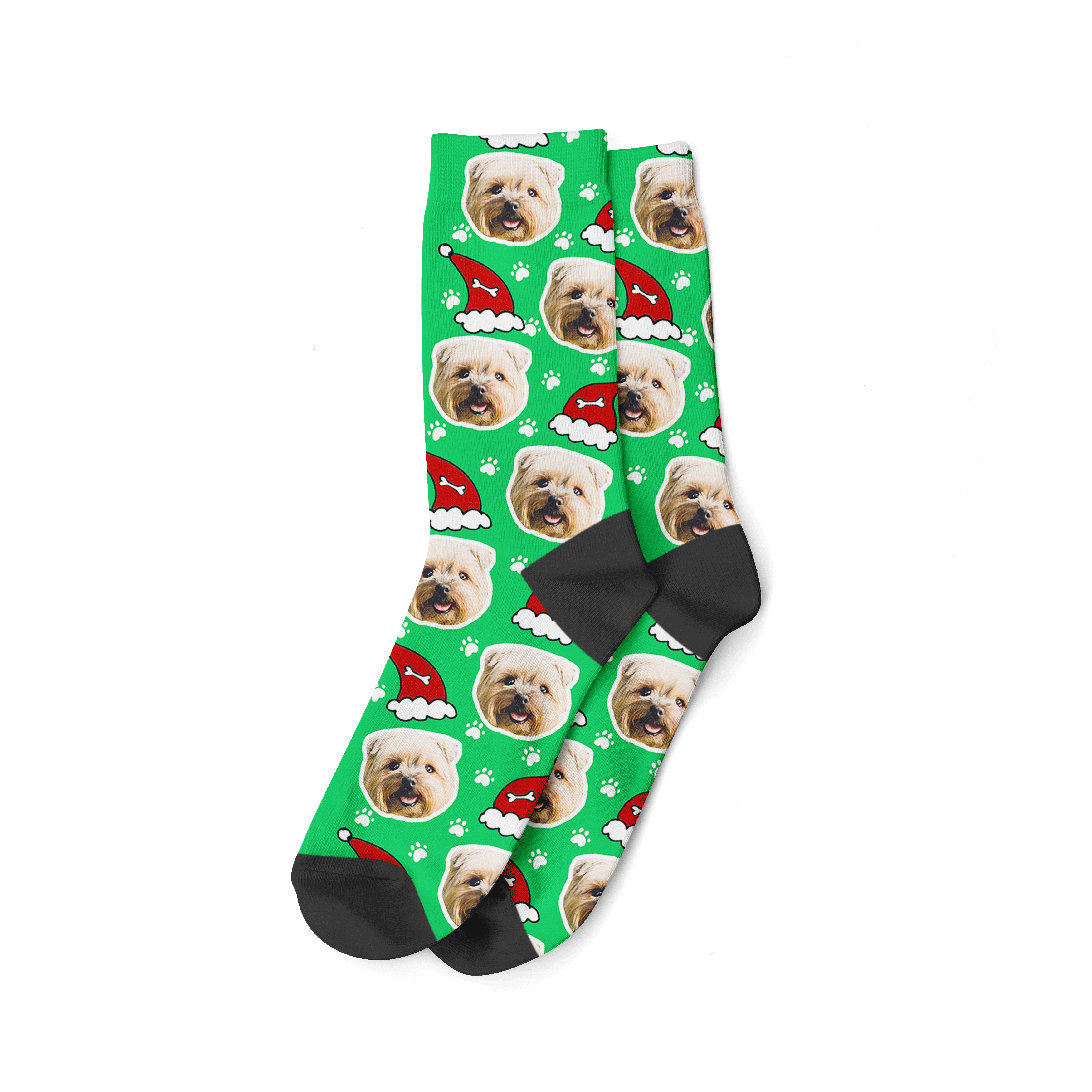 Santa Dog Christmas Socks