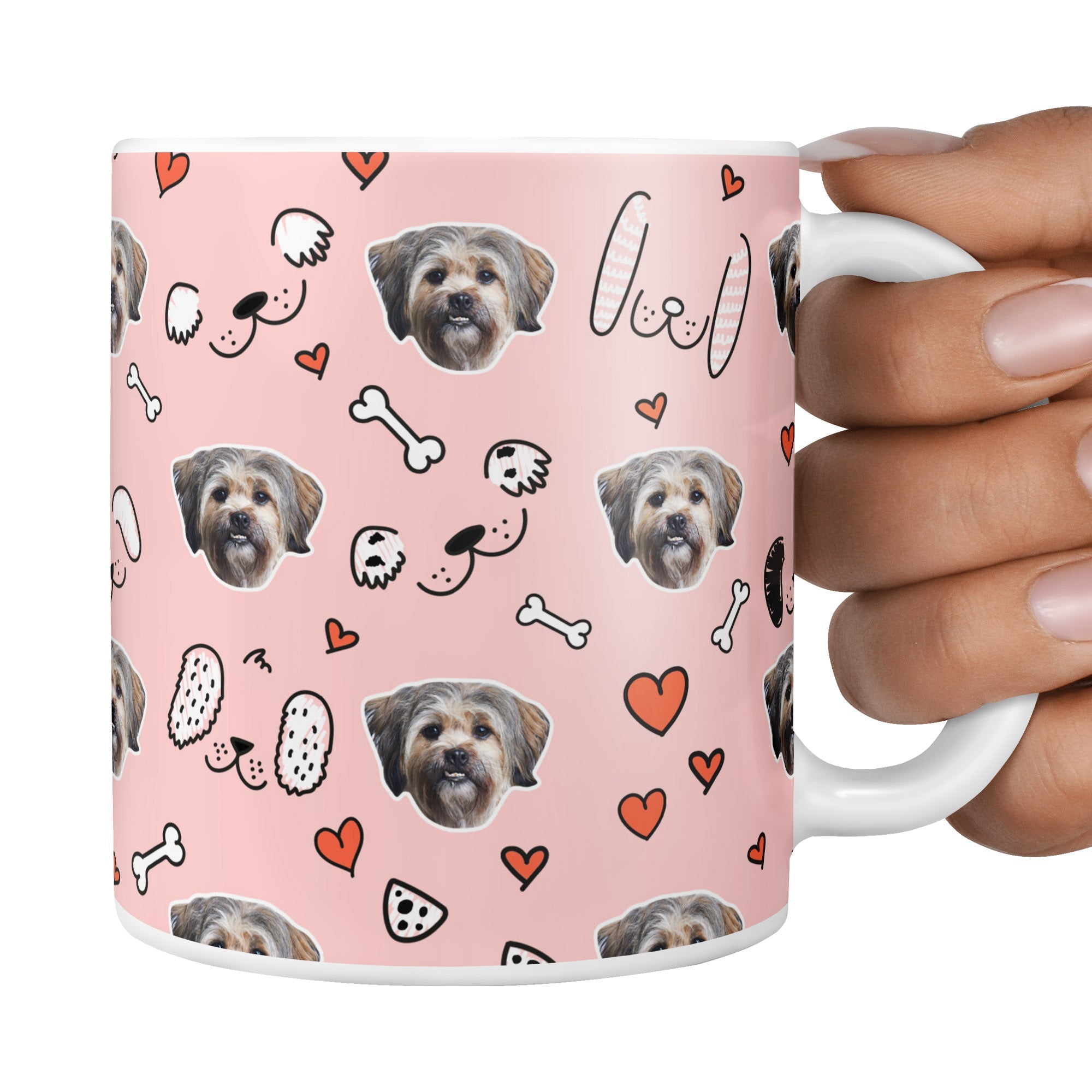 Baby Pink Seamus Sponsors Doodle Mug