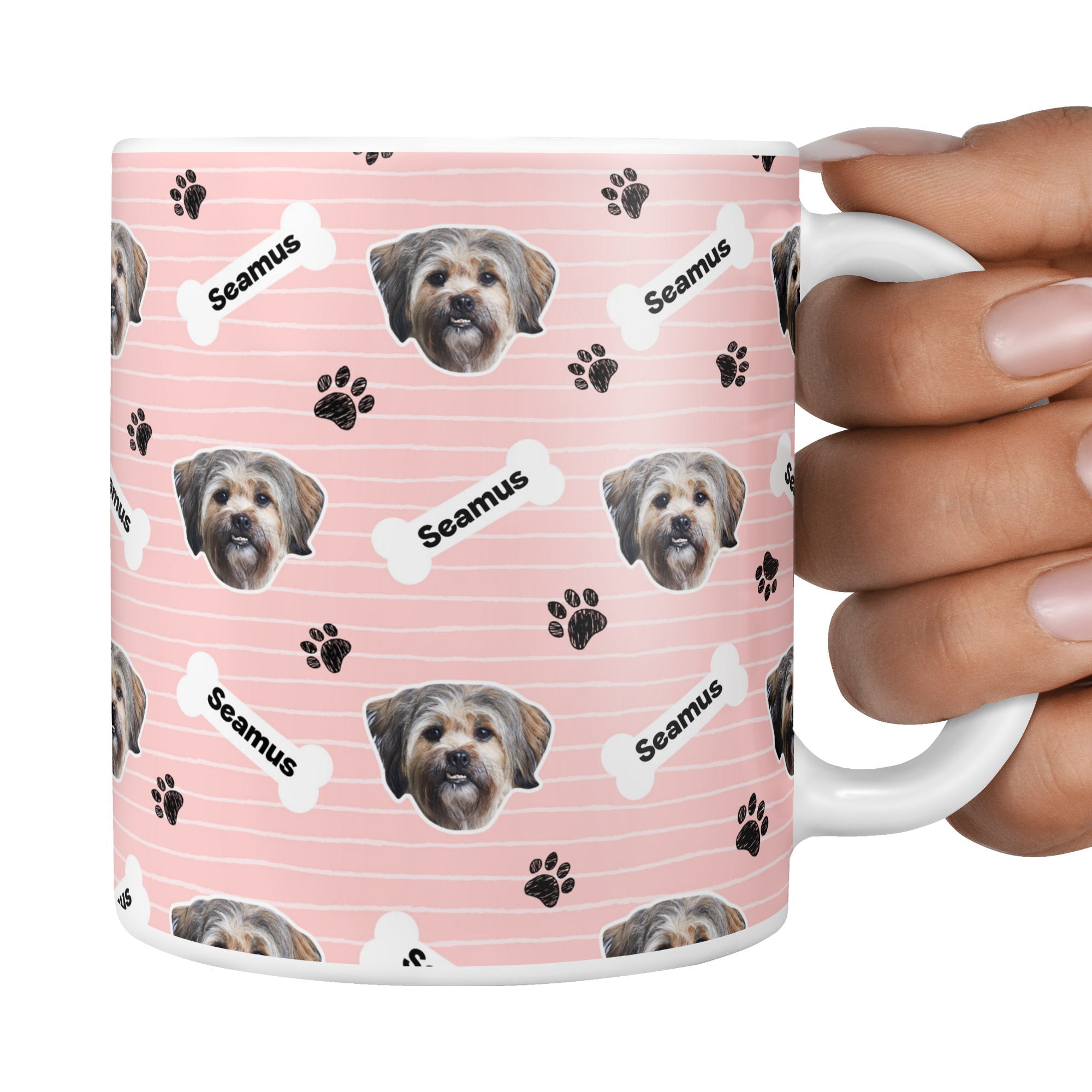 Seamus Sponsors Name Baby Pink Mug