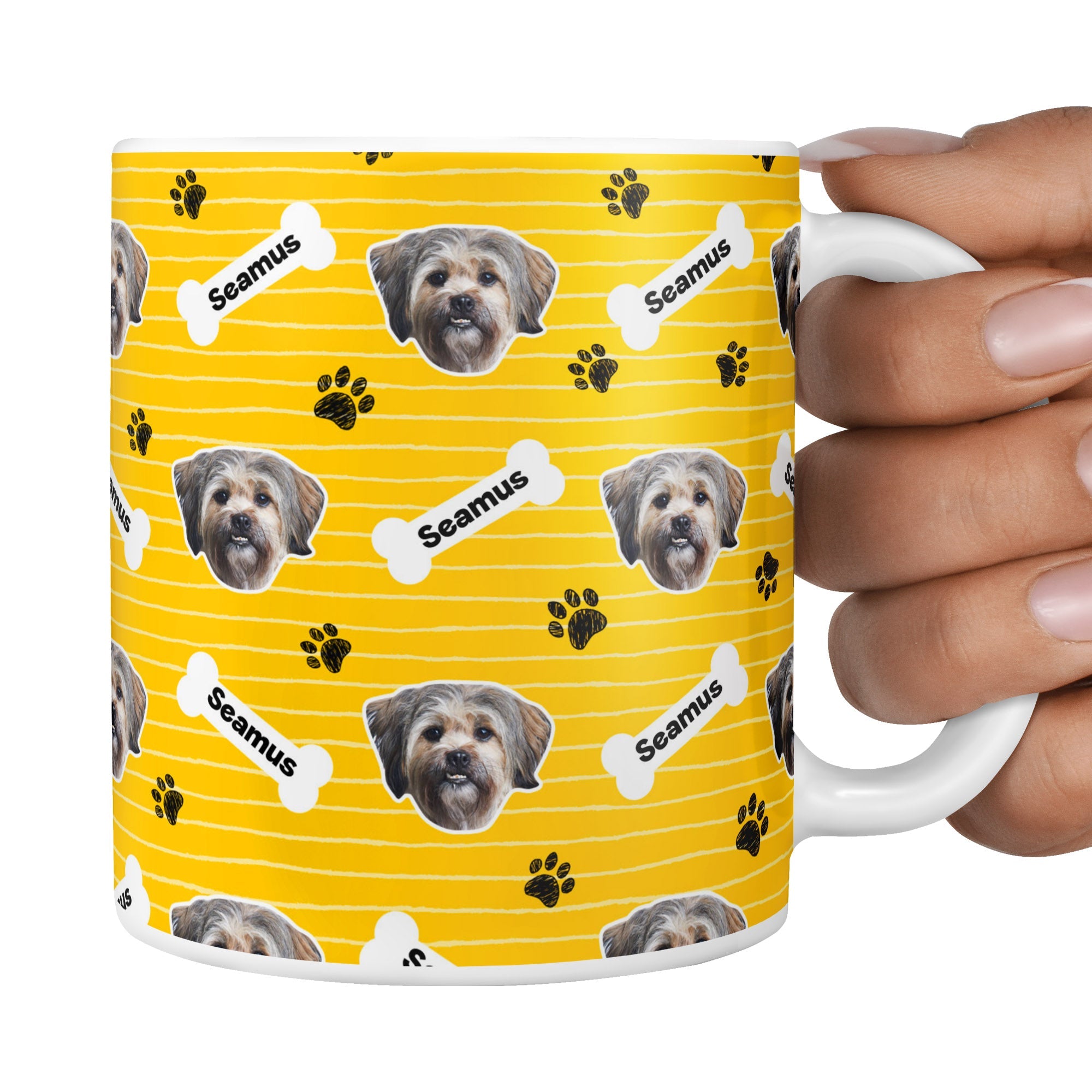 Seamus Sponsors Name Yellow Mug