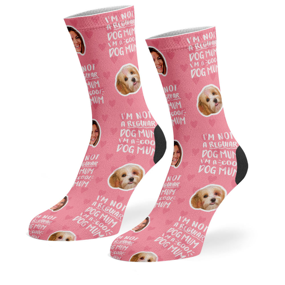 Pink Cool Dog Mum Socks