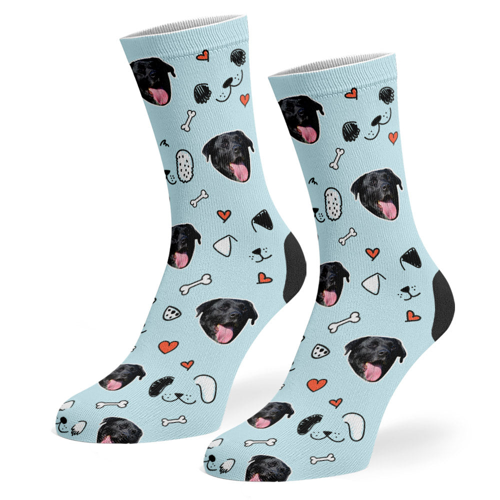 Baby Blue Paulo Sponsors Doodle Socks