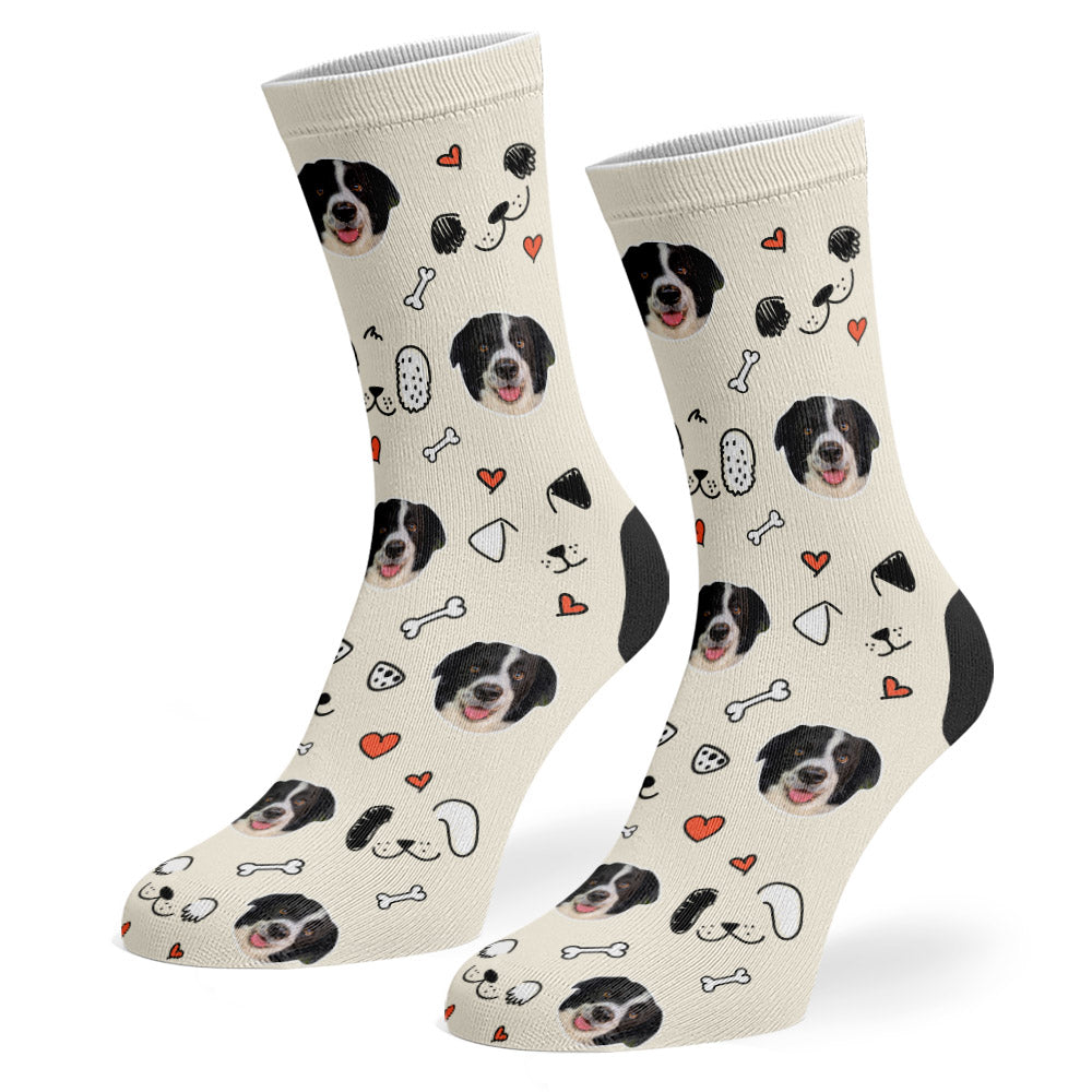 Stitch Sponsors Doodle Cream Socks
