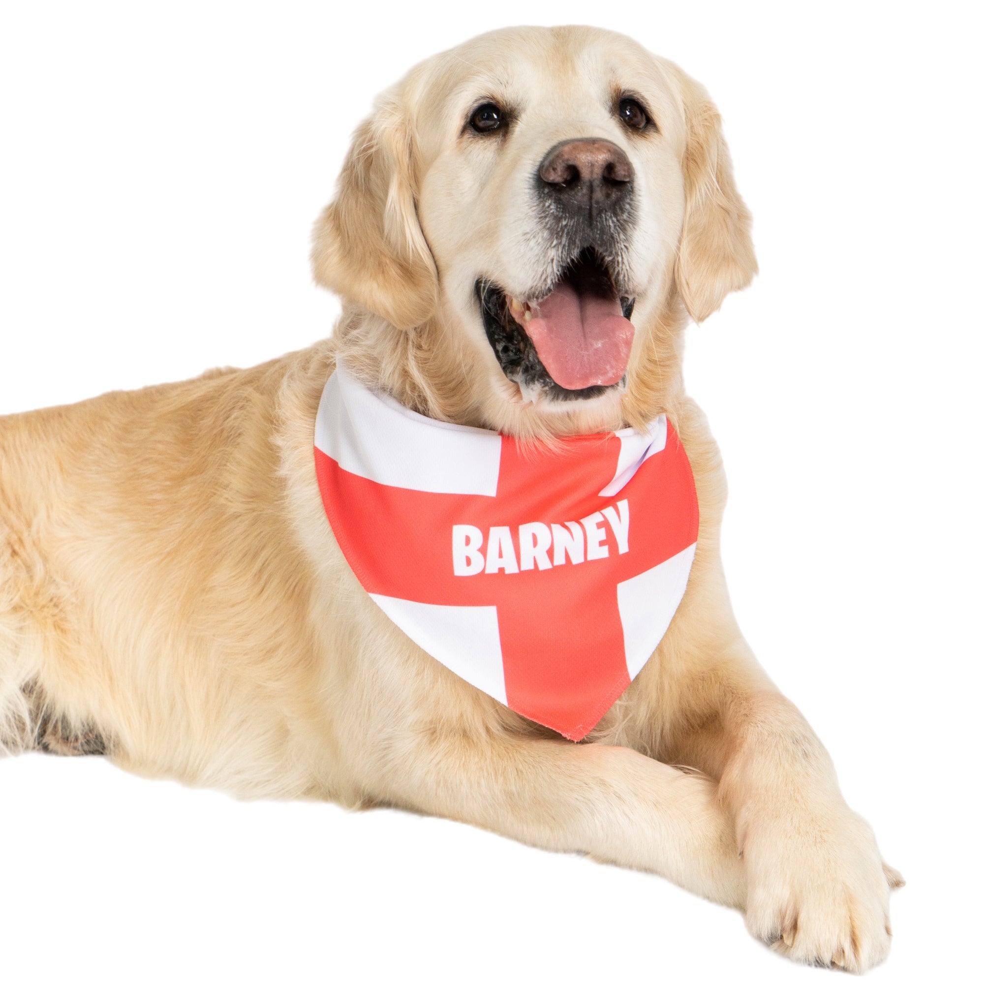 Personalised England Dog Bandana
