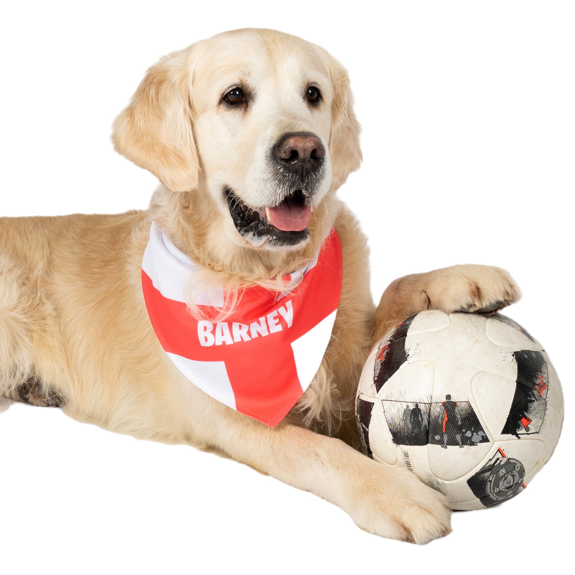 Personalised England Dog Bandana