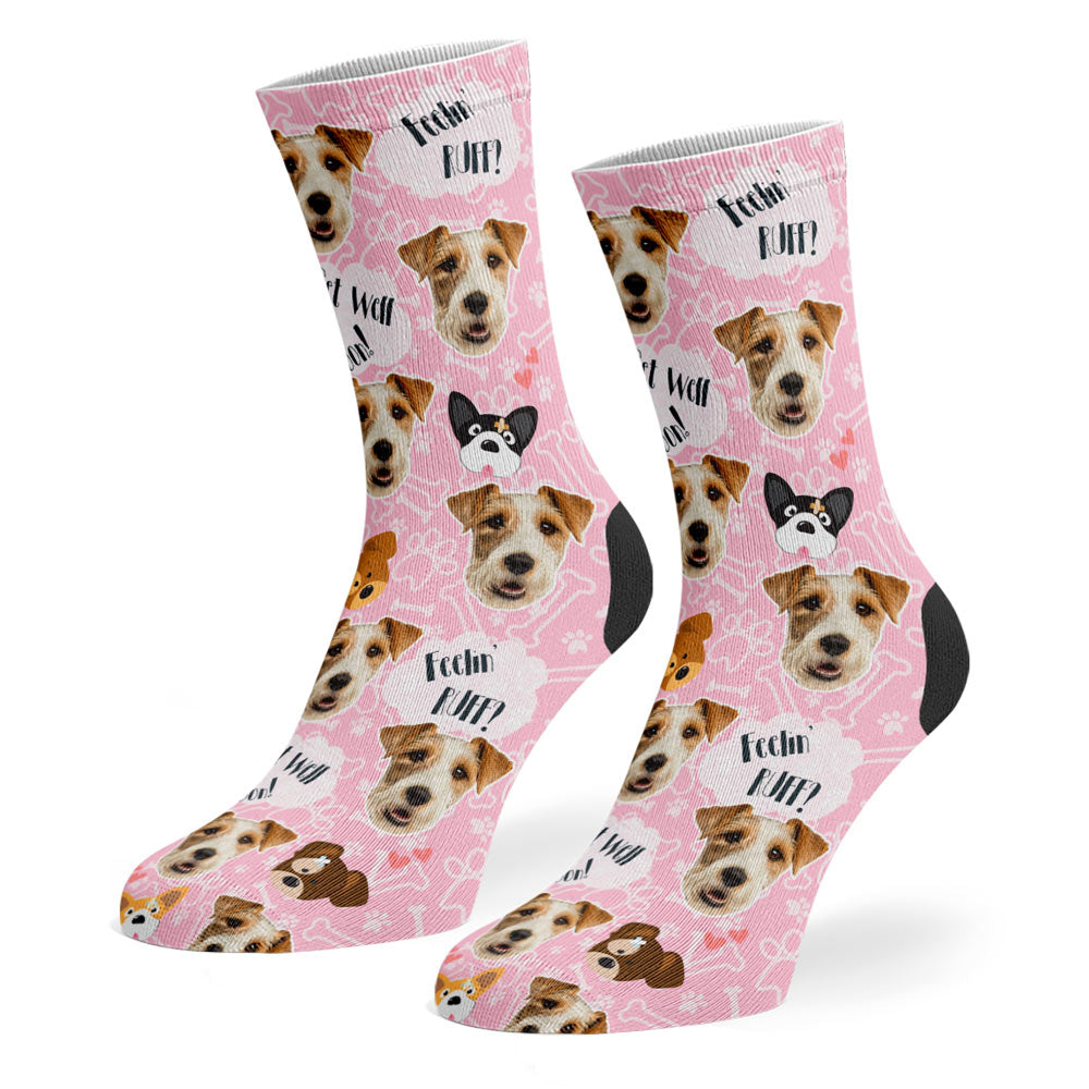 Feelin' Ruff Socks With Dog Photo