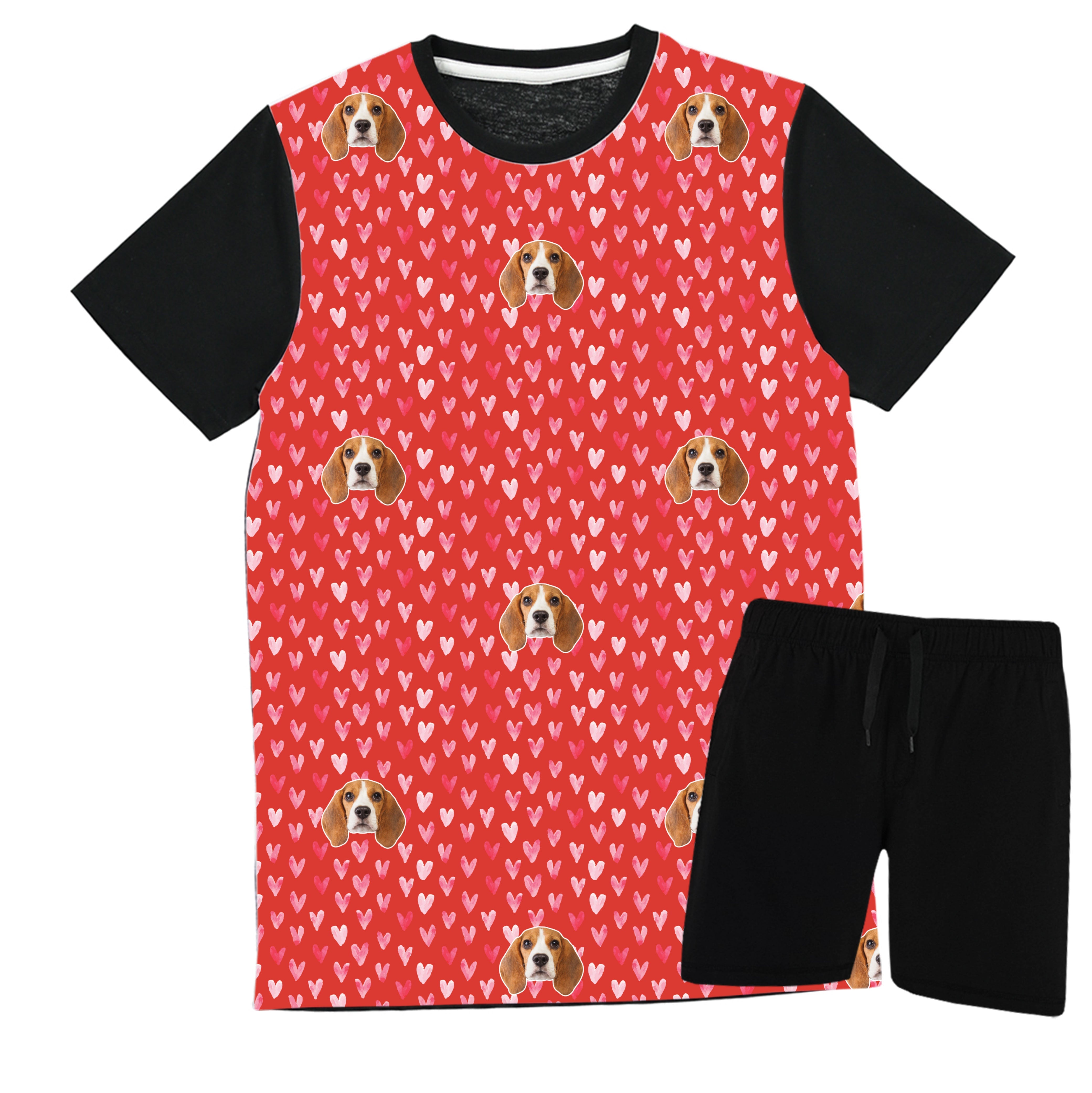 Dog Photo Love Heart Pyjamas
