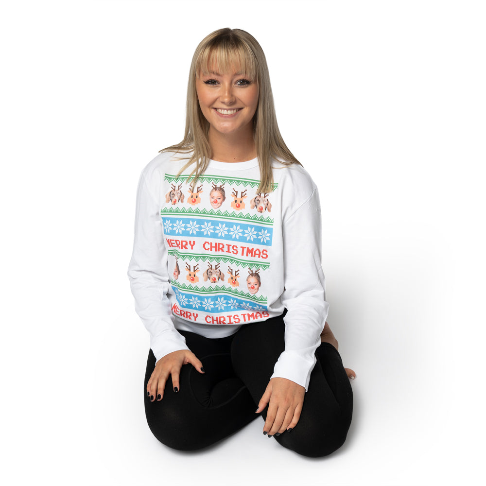 Matching Dog & Owner Merry Christmas Nordic Sweatshirt Set