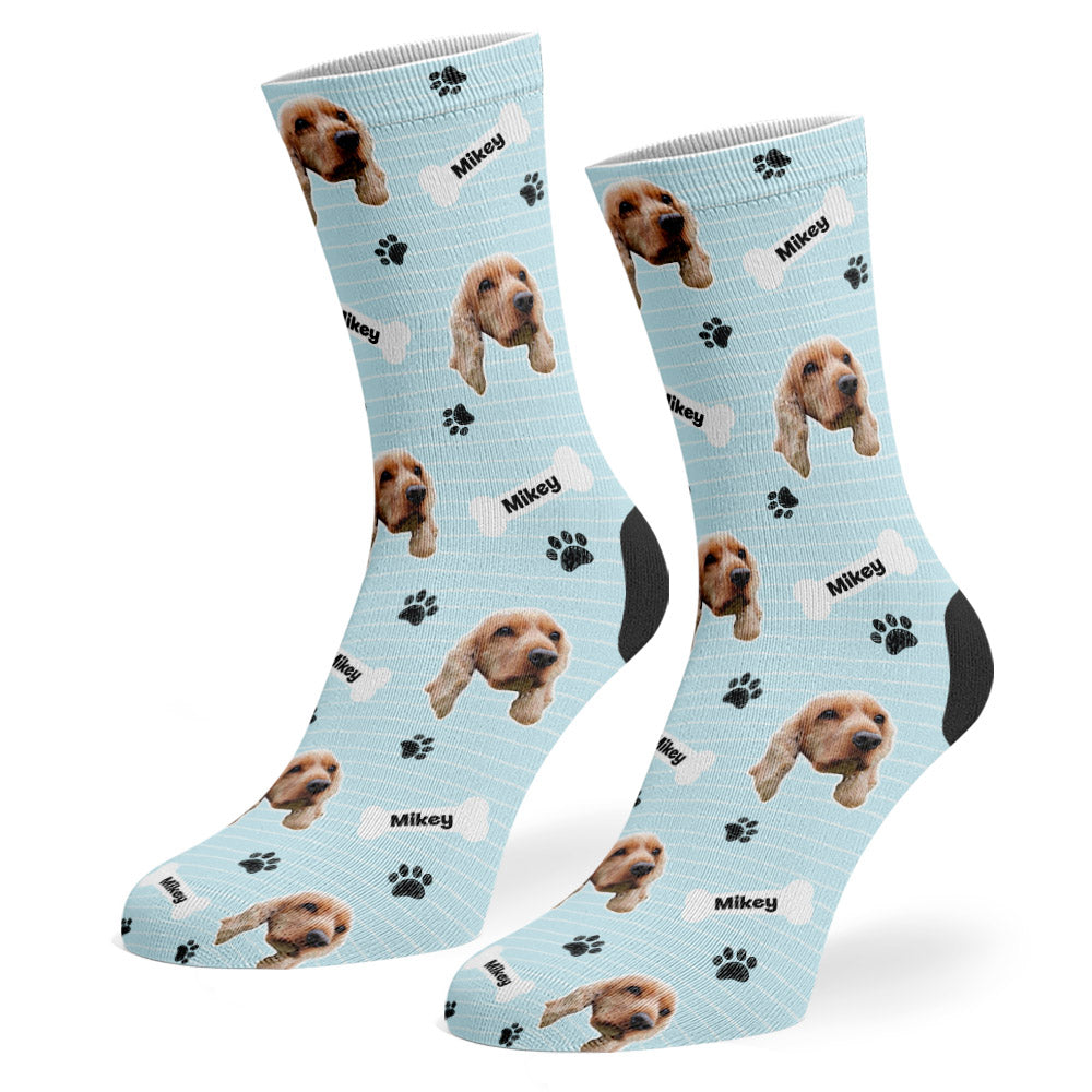 Blue Mikey Sponsors Name Socks