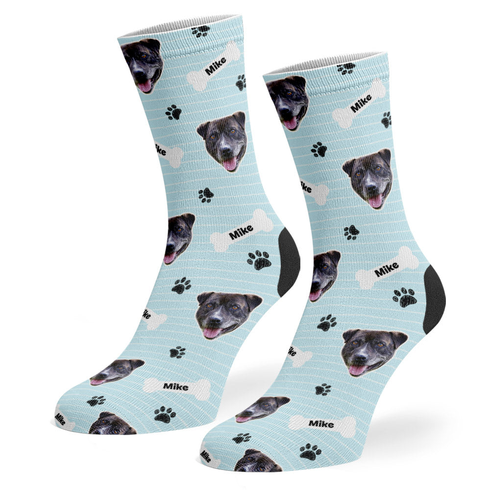 Blue Mike Sponsors Name Socks