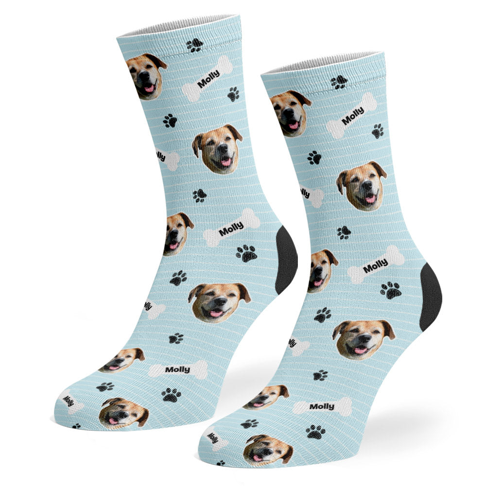 Baby Blue Molly Sponsors Name Socks