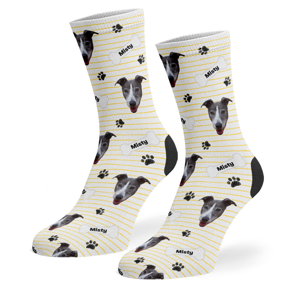 White Misty Sponsors Name Socks