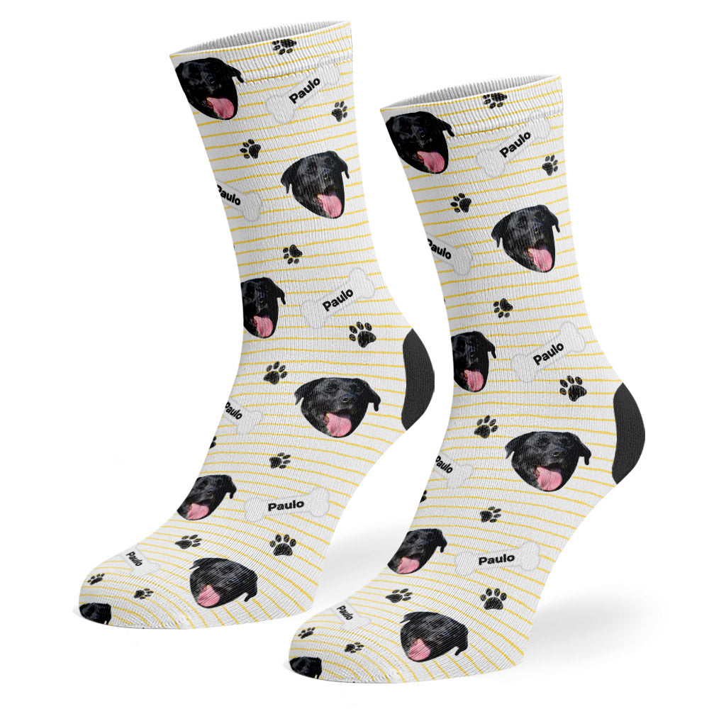 Cream Paulo Sponsors Name Socks