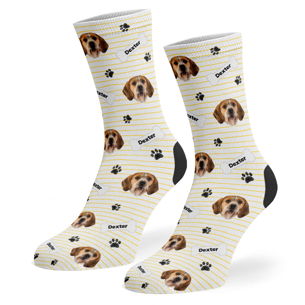 Cream Dexter Sponsors Name Socks