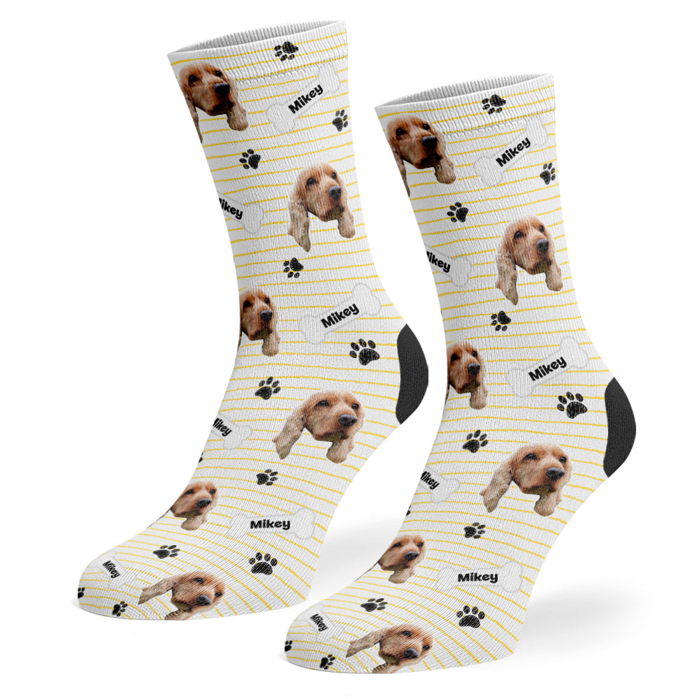 White Mikey Sponsors Name Socks