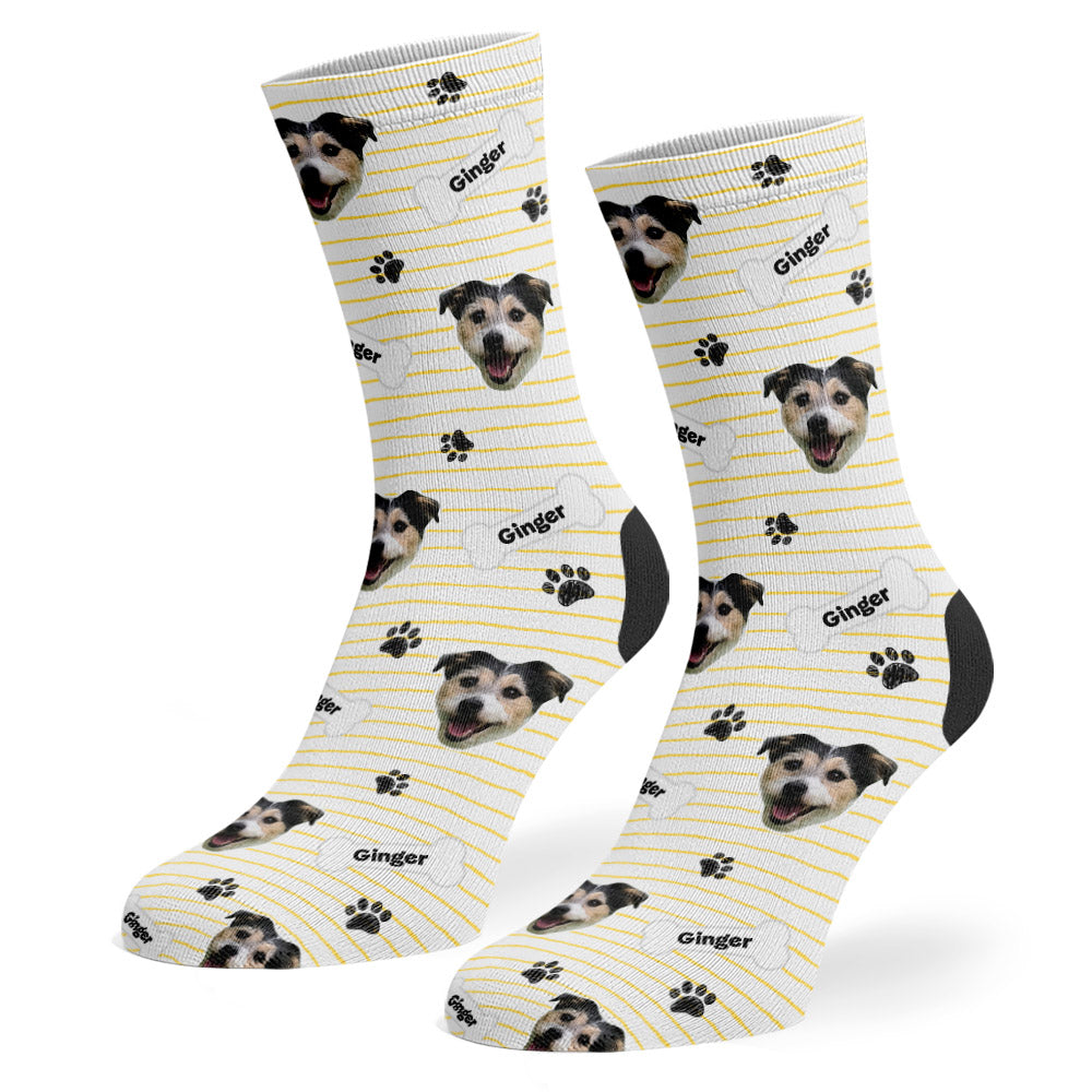 Cream Ginger Sponsors Name Socks