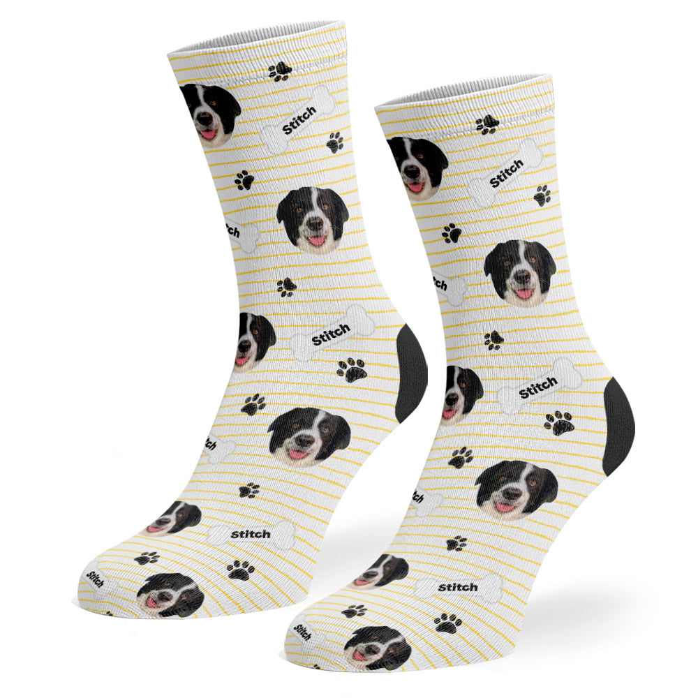 Stitch Sponsors Name Cream Socks