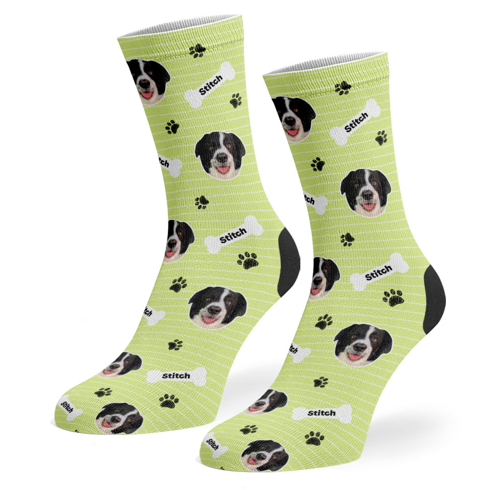 Stitch Sponsors Name Green Socks
