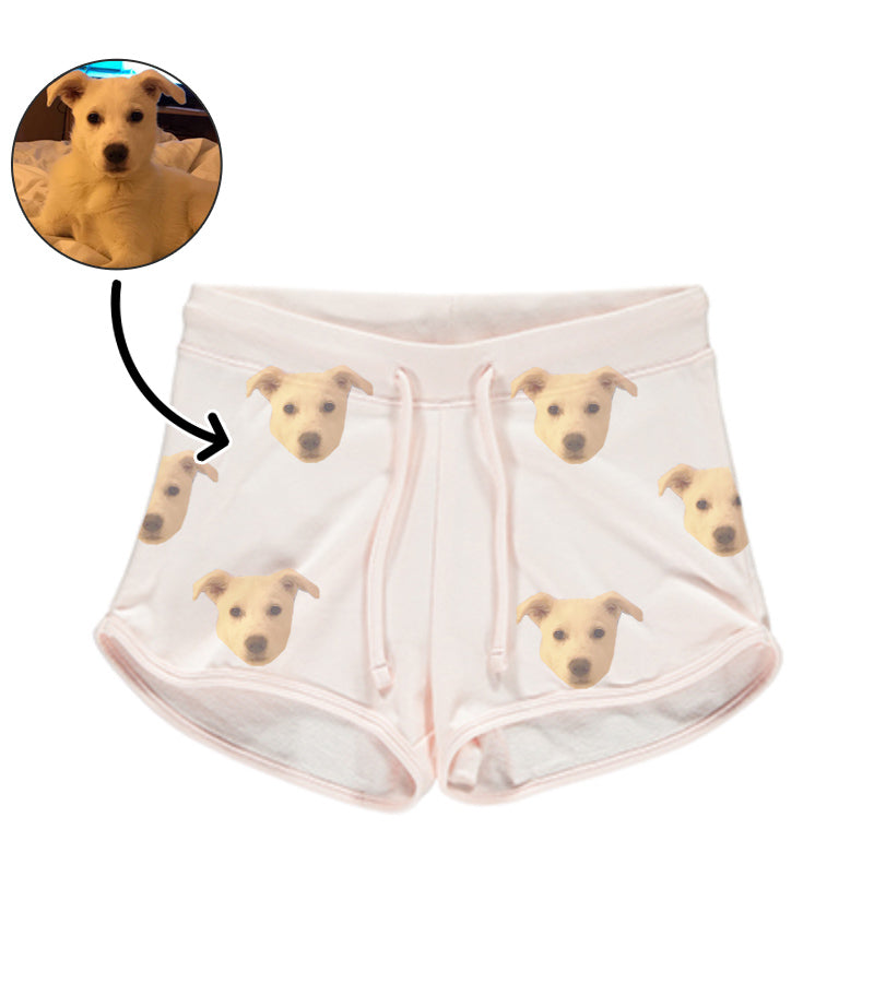 Dogs Photo On Ladies Shorts