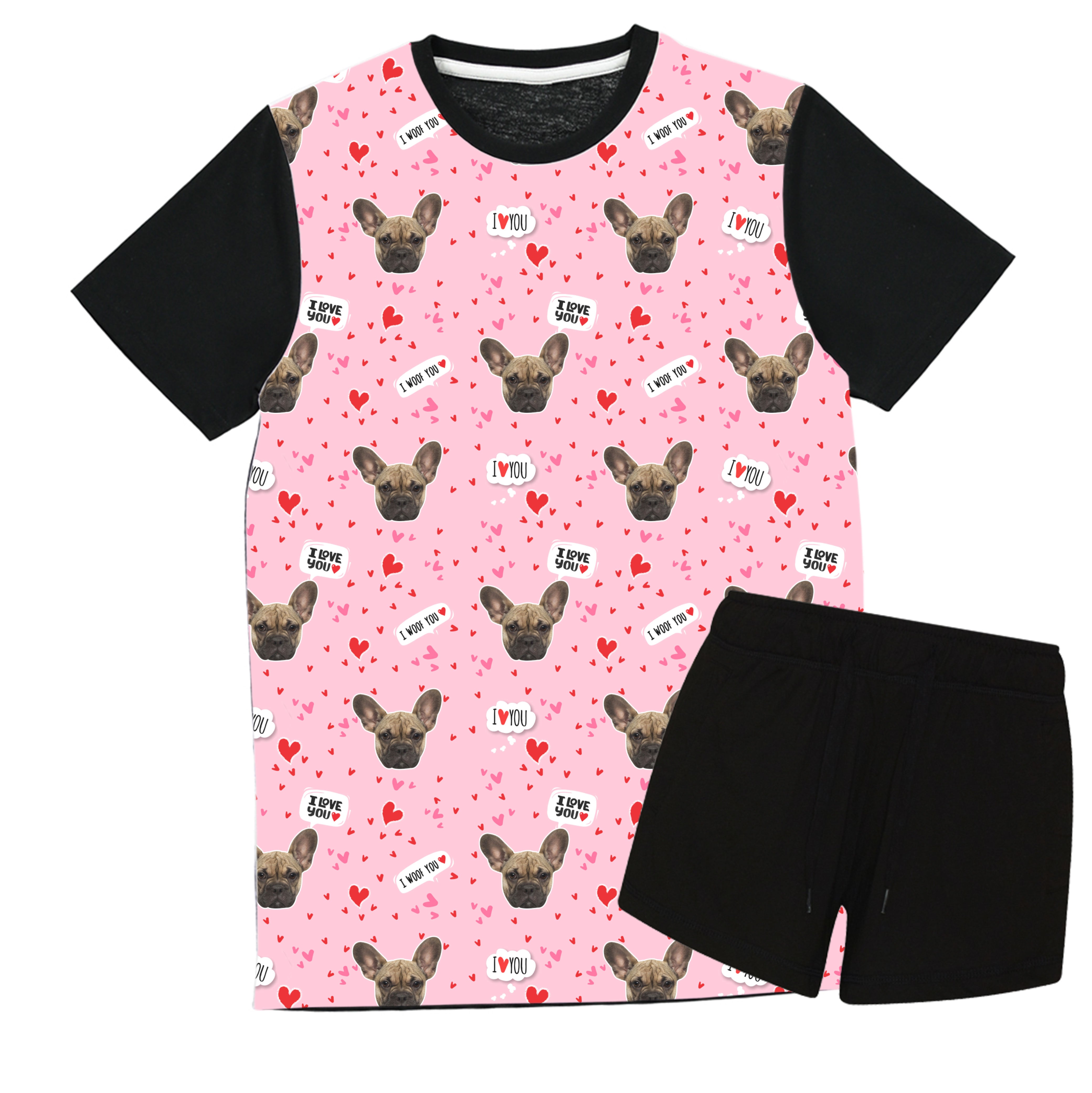 Personalised I Woof You Pyjamas