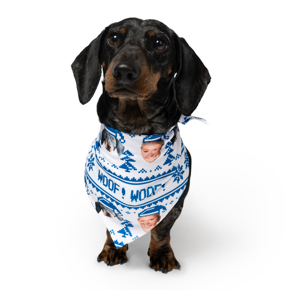 Dog and Owner Woof Woof Bandana