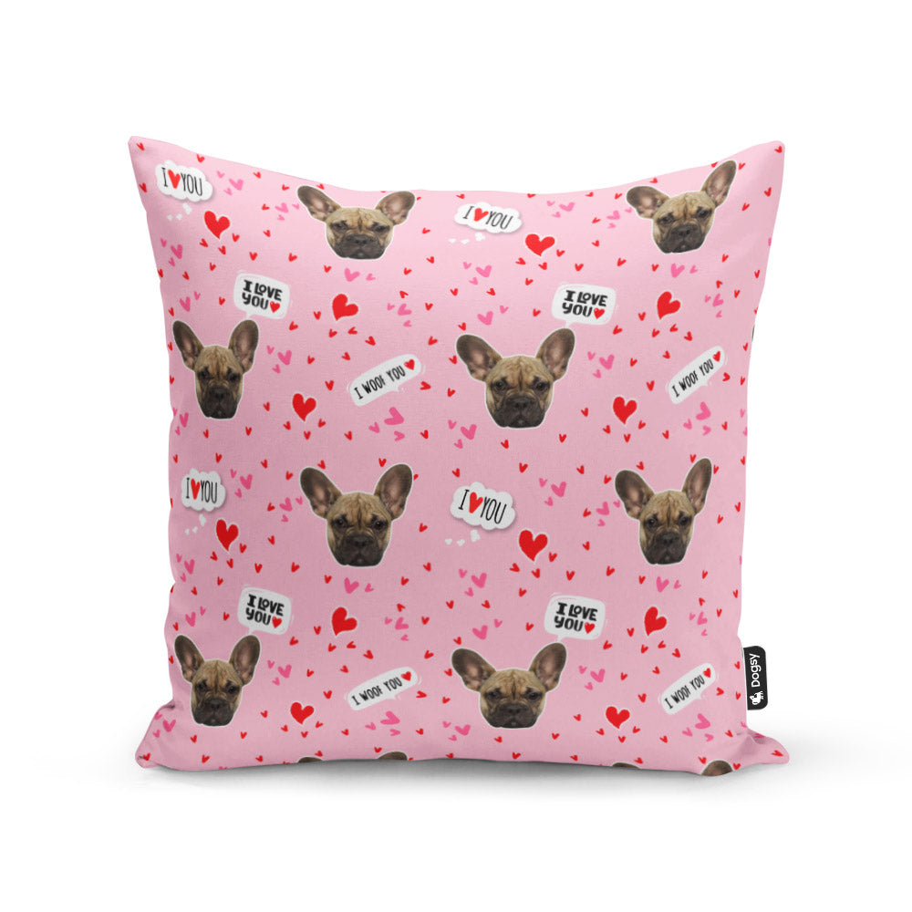 I Woof You Photo Cushion